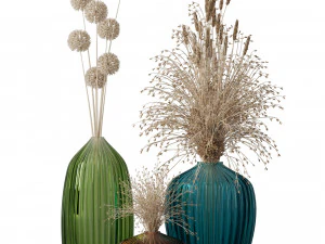 Piante secche decorative vol1 Modello 3D