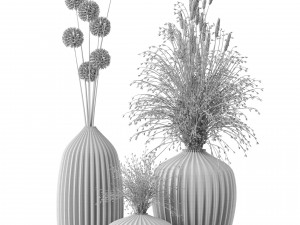 Decorative dried plants vol1 3D Model