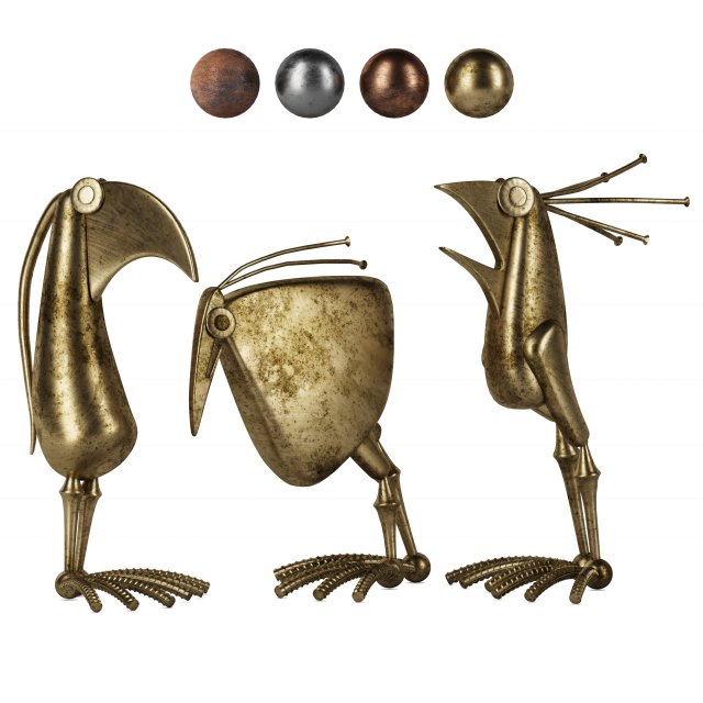decorative birds vol 2 3Dモデル .c4d .max .obj .3ds .fbx .stl .blend 