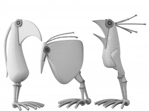 decorative birds vol 2 3D Model