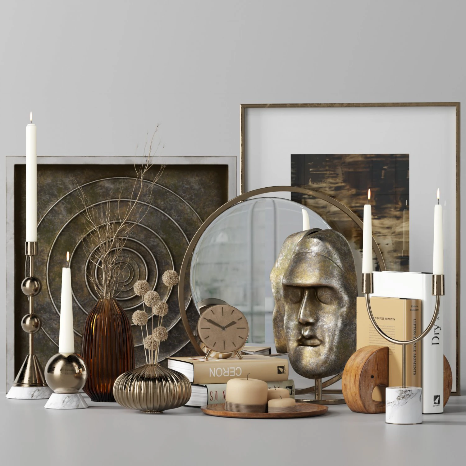 decorative set vol1 3D Model .c4d .max .obj .3ds .fbx .stl .blend