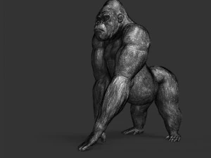 gorilla king kong 3D Print Model