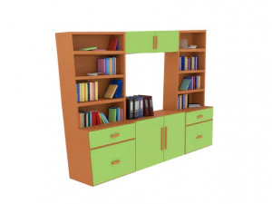 stylized bookshelf 3D Model