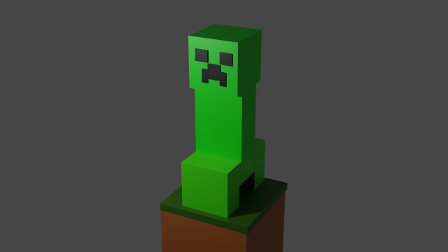 creeper 3D Model .c4d .max .obj .3ds .fbx .stl .blend 