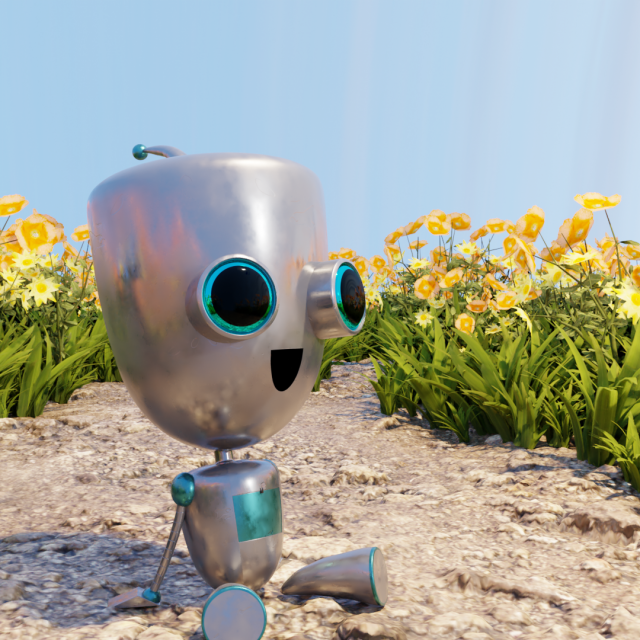 robot 3D Model .c4d .max .obj .3ds .fbx .stl .blend