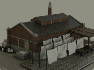 factory inspired of anno 1800 Modello 3D