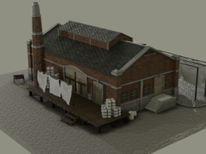 factory inspired of anno 1800 Modello 3D