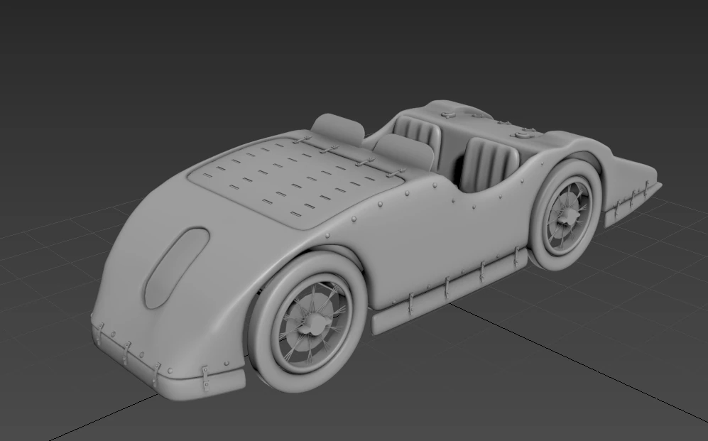 sport car bugatti type 32 3D Model .c4d .max .obj .3ds .fbx .stl .blend