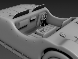 sport car bugatti type 32 3D Модель