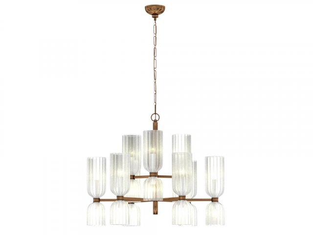 chandelier asalea medium two-tier 3Dモデル .c4d .max .obj .3ds .fbx .stl .blend 