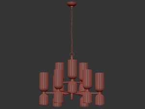 chandelier asalea medium two-tier 3Dモデル