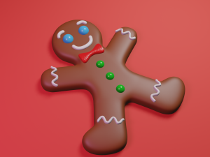 gingerbread man 3D 模型