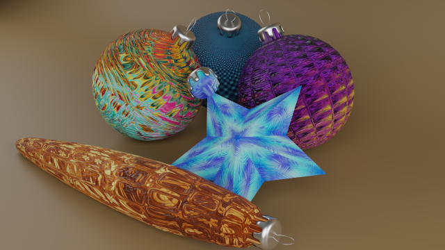 christmas decorations 3D Model .c4d .max .obj .3ds .fbx .stl .blend 