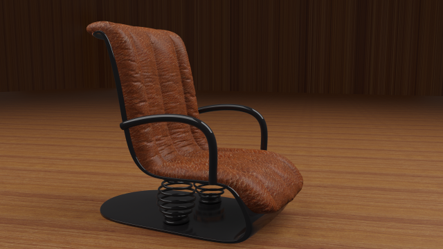 lounge chair 3D Model .c4d .max .obj .3ds .fbx .stl .blend 