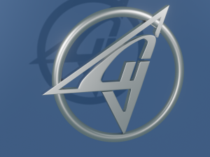 SU aircraft logo Model 3D