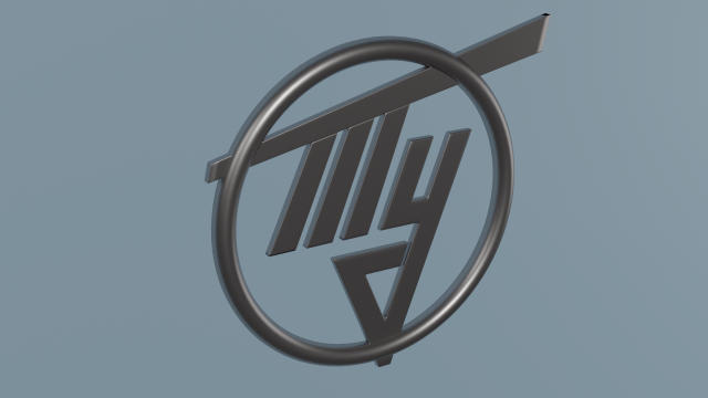 Tu aircraft logo Model 3D .c4d .max .obj .3ds .fbx .stl .blend 