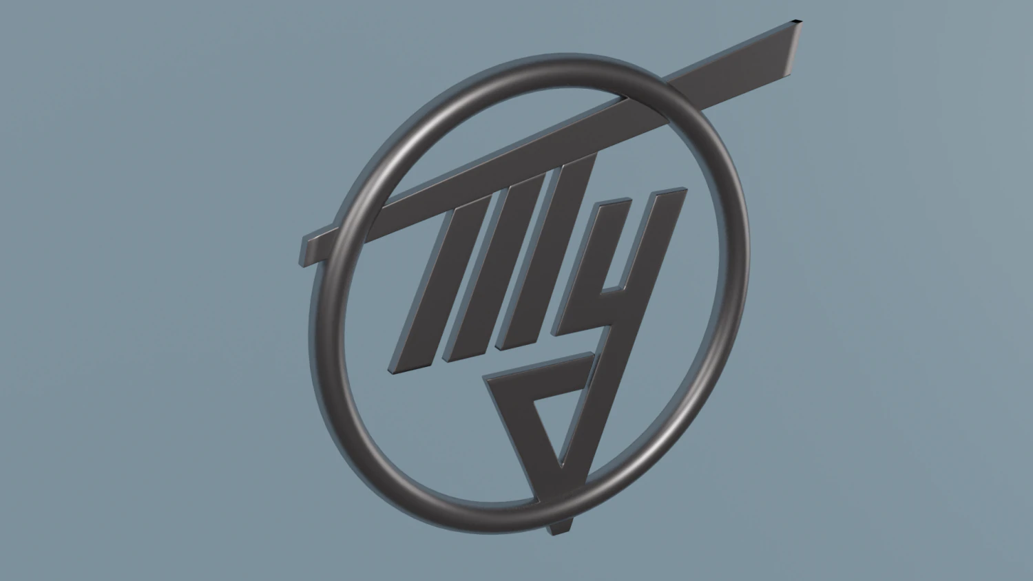 Tu aircraft logo 3D Model .c4d .max .obj .3ds .fbx .stl .blend 