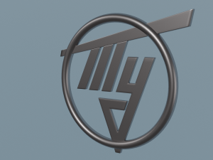 Tu aircraft logo Model 3D