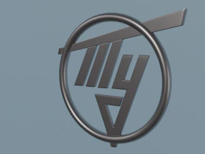 Tu aircraft logo 3D Model