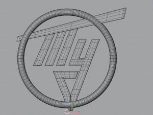 Tu aircraft logo Model 3D