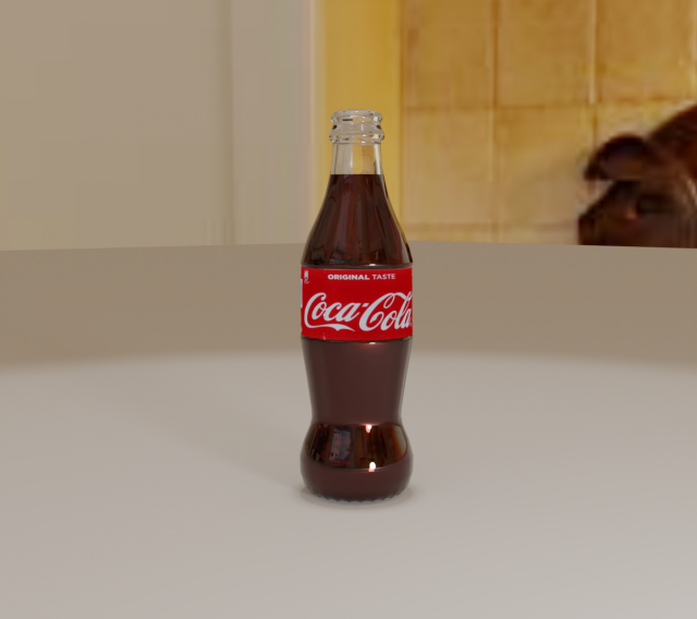 bottle coke Model 3D .c4d .max .obj .3ds .fbx .stl .blend 