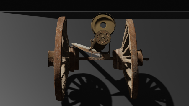 Rusty machine of the 18th century Modello 3D .c4d .max .obj .3ds .fbx .stl .blend 