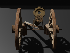 Rusty machine of the 18th century 3D Model