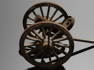 Rusty machine of the 18th century Modello 3D