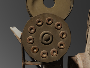 Rusty machine of the 18th century Modello 3D