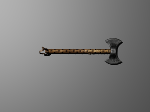 3 models of different types of axes 3D Model