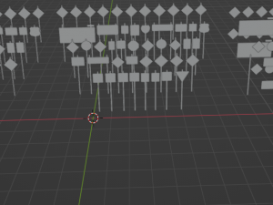 Road signs 3D Model