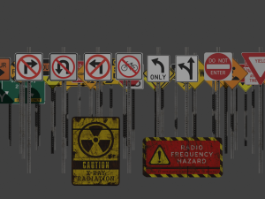 Road signs 3D 模型