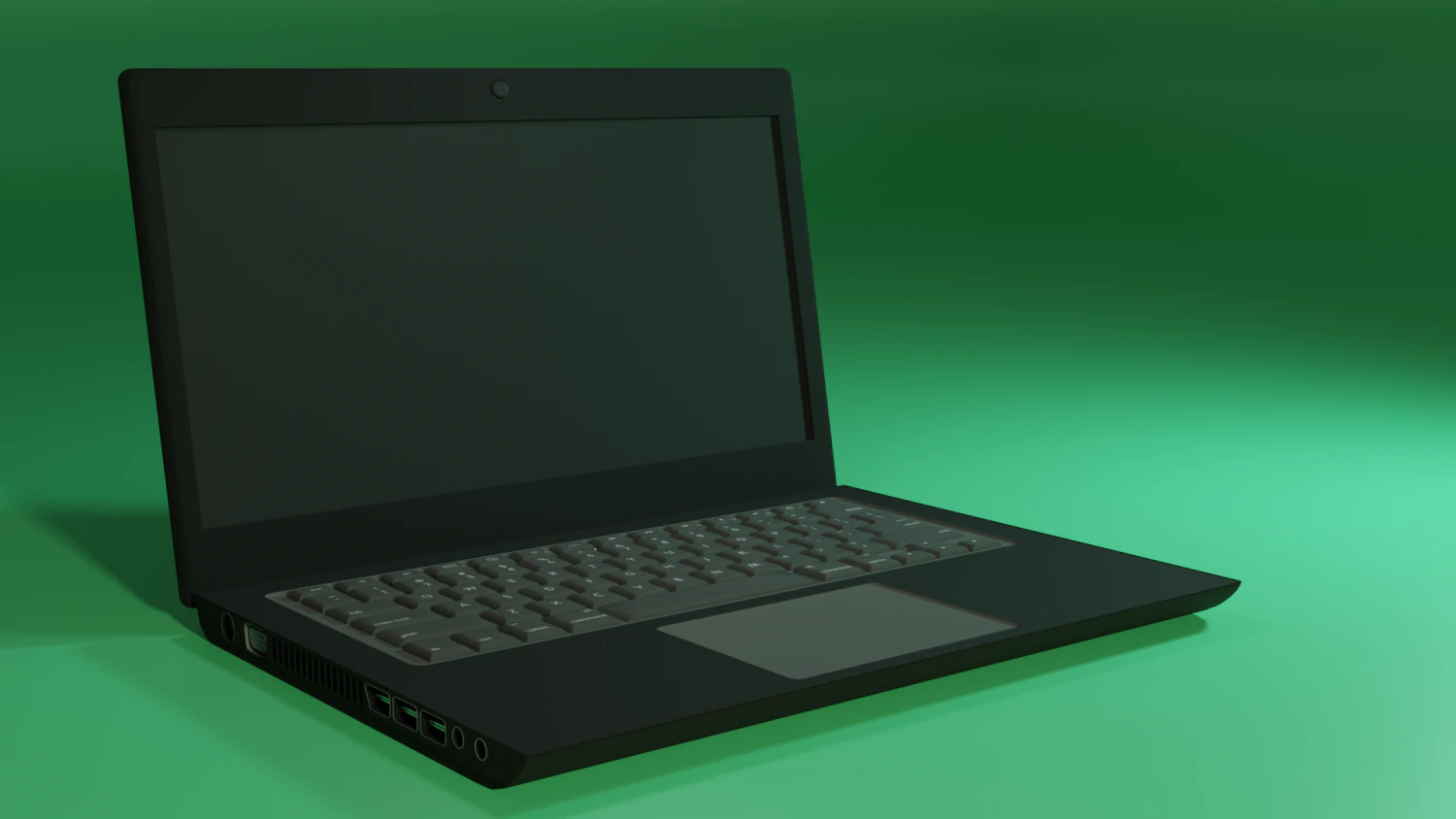 old type detailed laptop 3D Model .c4d .max .obj .3ds .fbx .stl .blend 