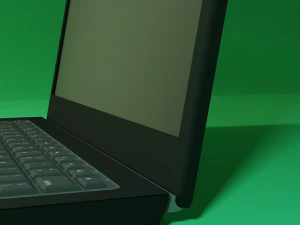 old type detailed laptop 3D Model