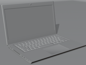 old type detailed laptop 3D मॉडल