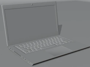 old type detailed laptop 3D Model