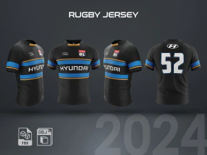 ラグビージャージ 3Dモデル