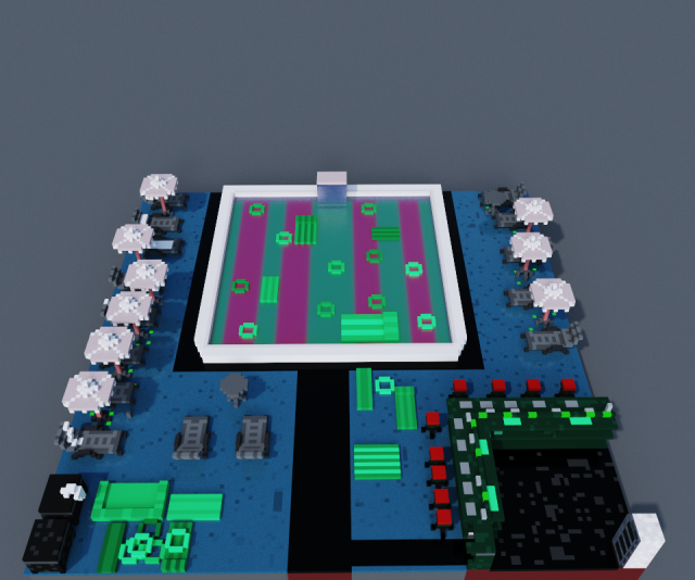 swimming pool 3D 模型 .c4d .max .obj .3ds .fbx .stl .blend 