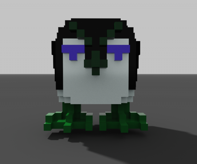 penguin Model 3D .c4d .max .obj .3ds .fbx .stl .blend 