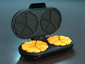 华夫饼机 3D 模型