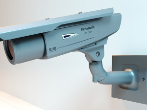 Surveillance Camera Panasonic CW380 3D Modelo 3D