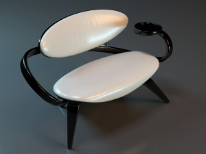 Table with chairs More Batoidea 3Dモデル
