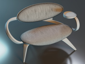 Table with chairs More Batoidea 3Dモデル