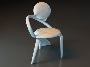 Table with chairs More Batoidea 3Dモデル