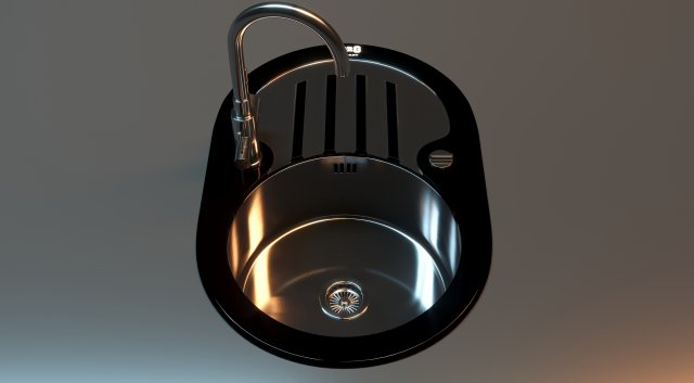 Tap for the kitchen Modèle 3D .c4d .max .obj .3ds .fbx .stl .blend 