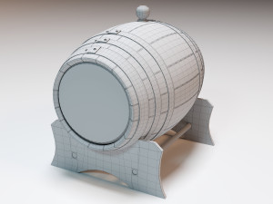 Whiskey barrel 3D Модель
