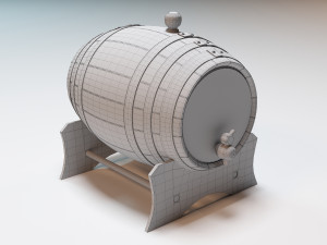 Whiskey barrel 3D Модель