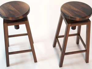 Wooden chair 3D Model