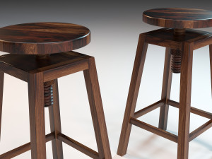 Wooden chair 3D-Modell