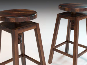 Wooden chair 3D Model